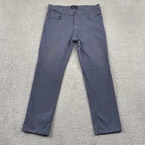 Rye 51 Pants Mens 32 Gray Straight Leg 5-Pocket Stretch Lyocell Blend Casual